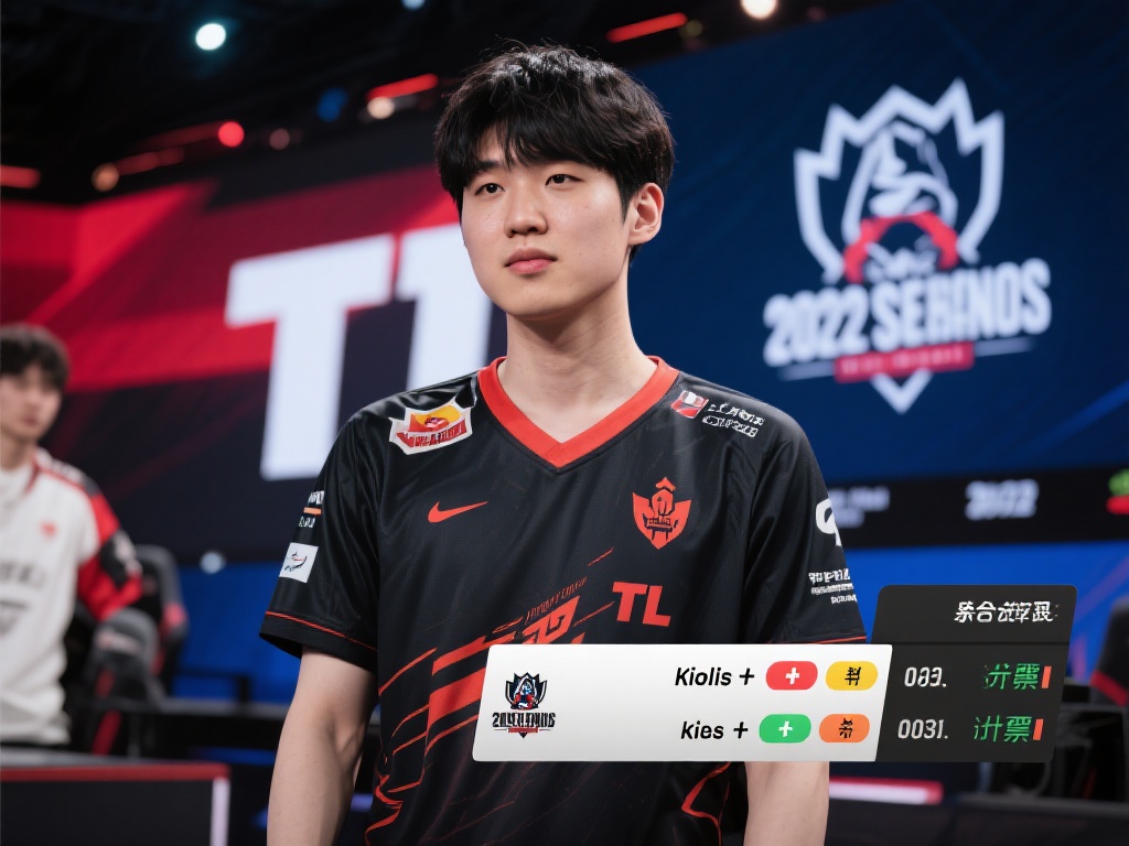 以2022年S赛为例，某场比赛中，热门战队T1对阵